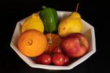 centered fruit in bowl