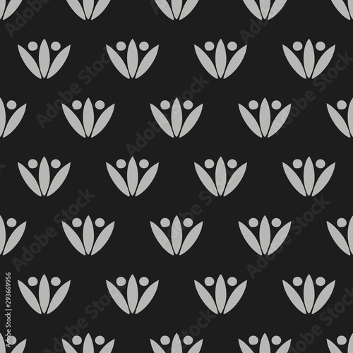 Traditional victorian seamless pattern vector background