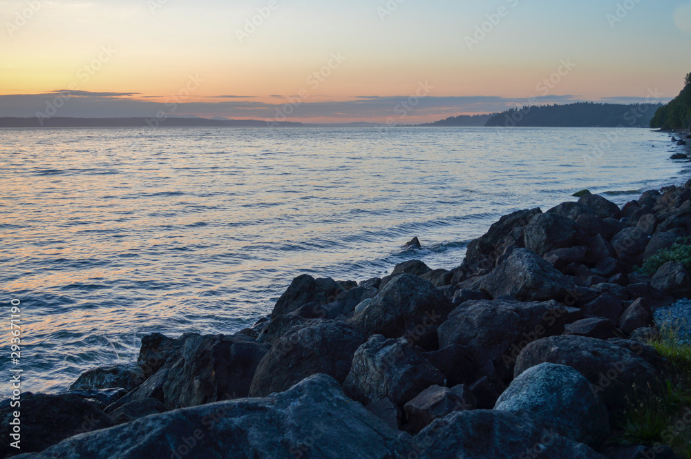 coastline seawall made of large stacked boulders coastline seawall made of large stacked boulders