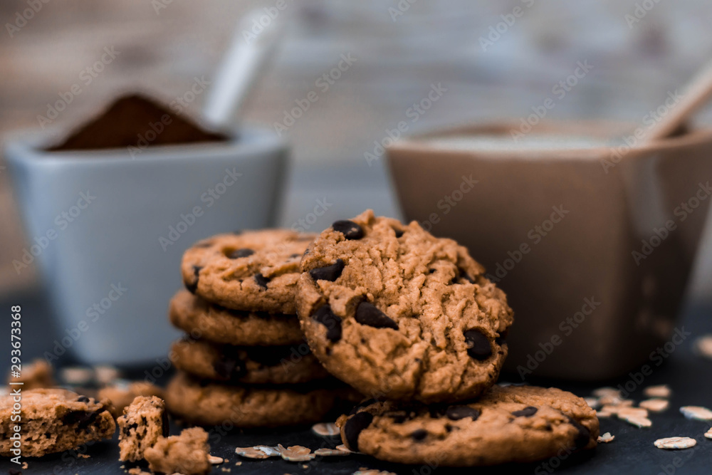 Fototapeta premium cookies and cooffe