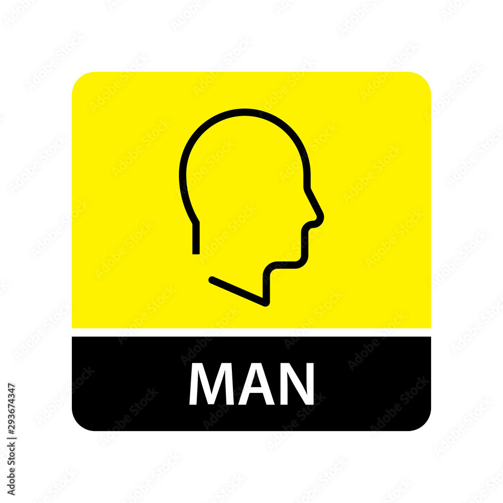 Man icon for web and mobile