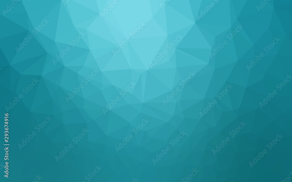 Obraz premium Light BLUE vector low poly cover. Triangular geometric sample with gradient. New texture for your design.