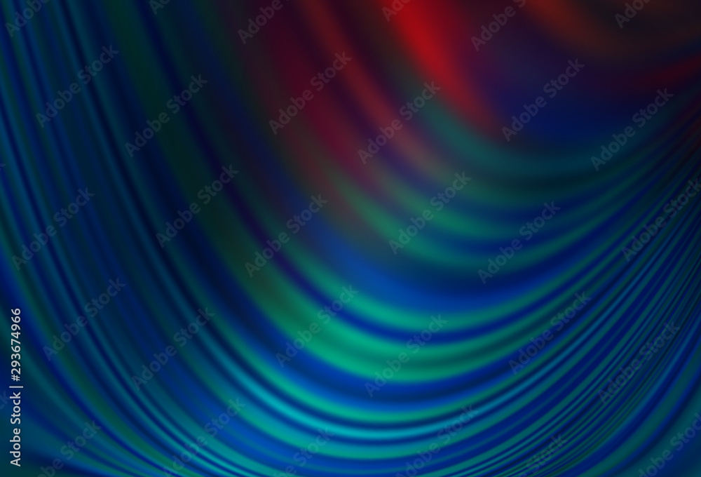 Dark Blue, Red vector pattern with liquid shapes. Dark Blue, Red vector pattern with liquid shapes.