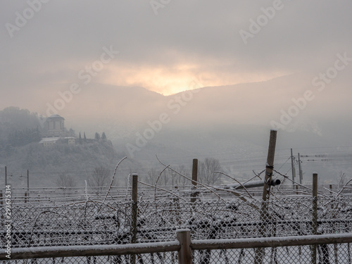 snow in Rovereto, Trentino