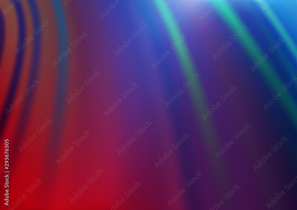 Dark Blue, Red vector background with lava shapes. Colorful abstract illustration with gradient lines. A completely new template for your business design.