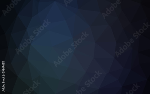 Dark BLUE vector polygon abstract backdrop. Brand new colorful illustration in with gradient. Brand new style for your business design.