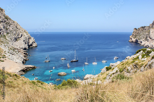 Beautiful Bay on the island of Mallorca.