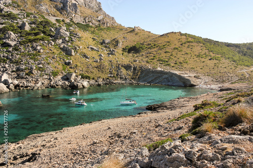 Beautiful Bay on the island of Mallorca.