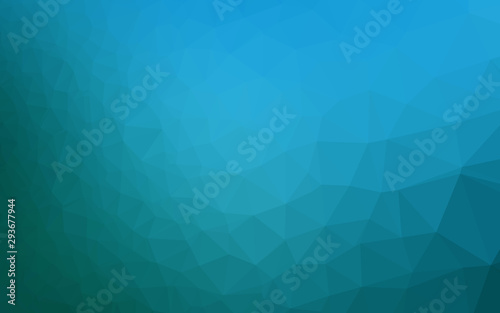 Light BLUE vector polygon abstract layout. Brand new colorful illustration in with gradient. New texture for your design.
