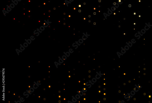 Dark Yellow, Orange vector texture with rectangular style.