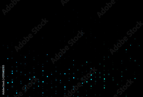 Dark Blue, Green vector background with rectangles.