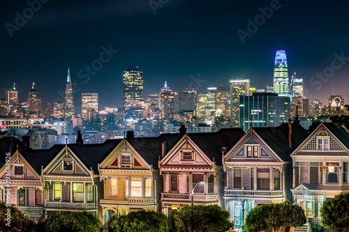 Painted Ladies at Night