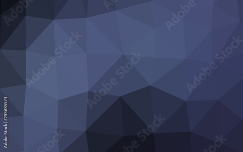 Dark BLUE vector shining triangular template. Modern geometrical abstract illustration with gradient. Completely new design for your business.