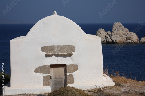 Little church by the Aegean sea