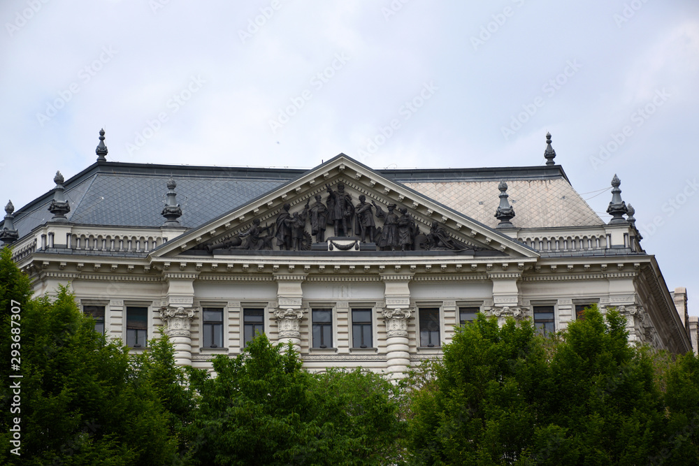 Historic landmark building in Budapest