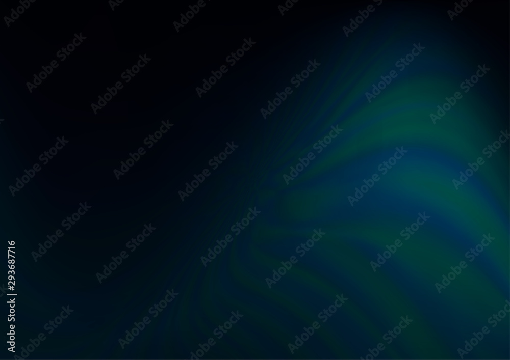 Dark BLUE vector blurred background. Colorful abstract illustration with gradient. The background for your creative designs.