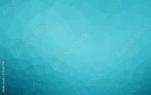 Light BLUE vector abstract polygonal texture. Creative illustration in halftone style with gradient. Template for your brand book.