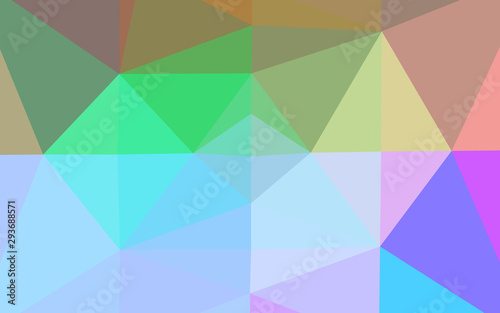 Light Multicolor, Rainbow vector blurry triangle template. A sample with polygonal shapes. Completely new design for your business.