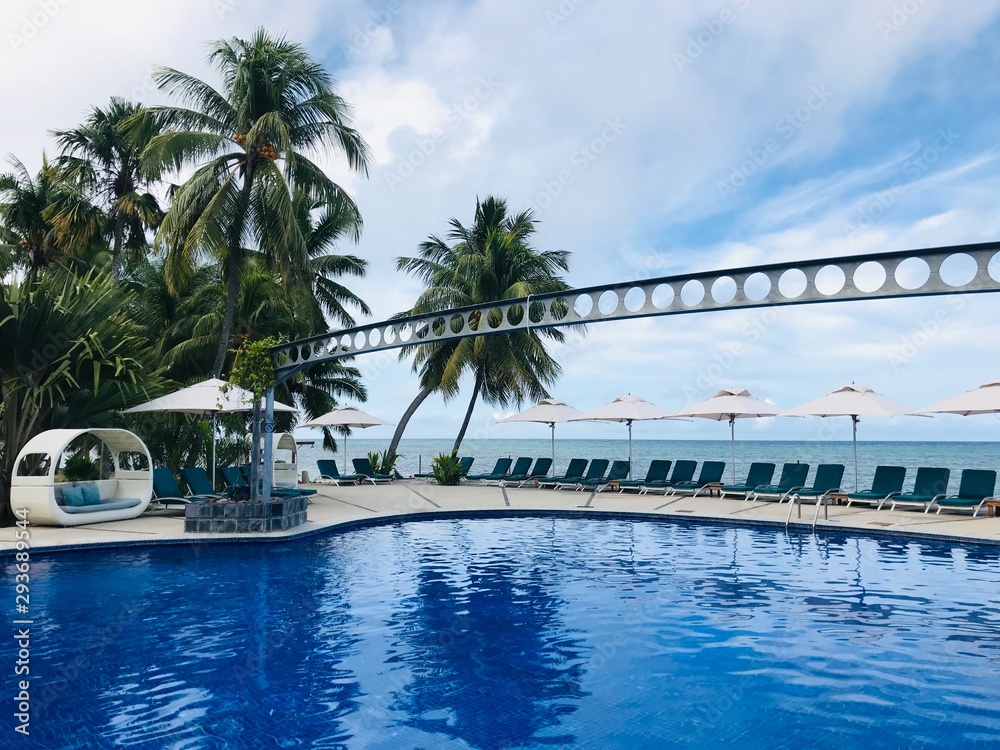 A pool in paradise