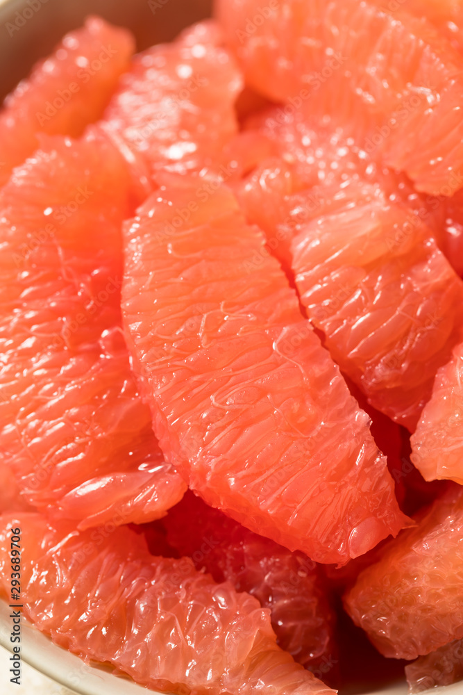 Raw Red Organic Grapefruit Slices Raw Red Organic Grapefruit Slices