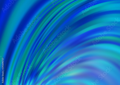 Light BLUE vector background with curved circles. Colorful illustration in abstract marble style with gradient. The elegant pattern for brand book.