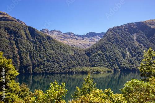 view of Lake Gunn in Fiordland National park photo