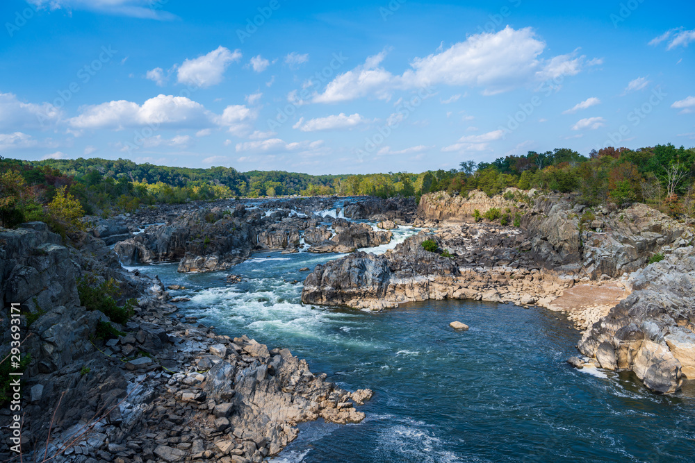 Great Falls Potomac Waterfall in Fairfax Virginia