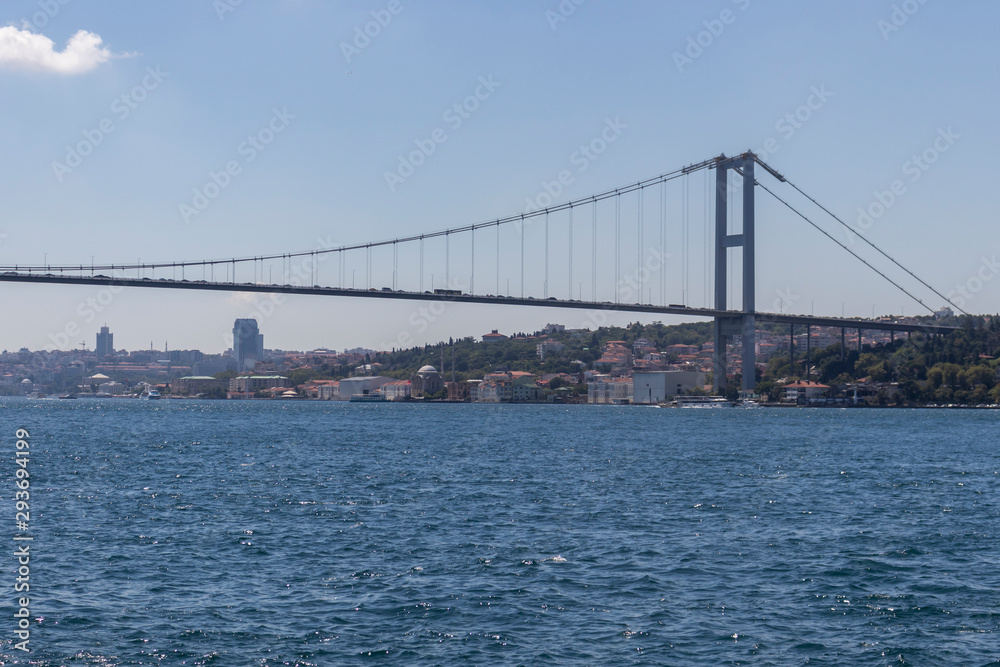 Panorama from Bosporus to city of Istanbul Panorama from Bosporus to city of Istanbul
