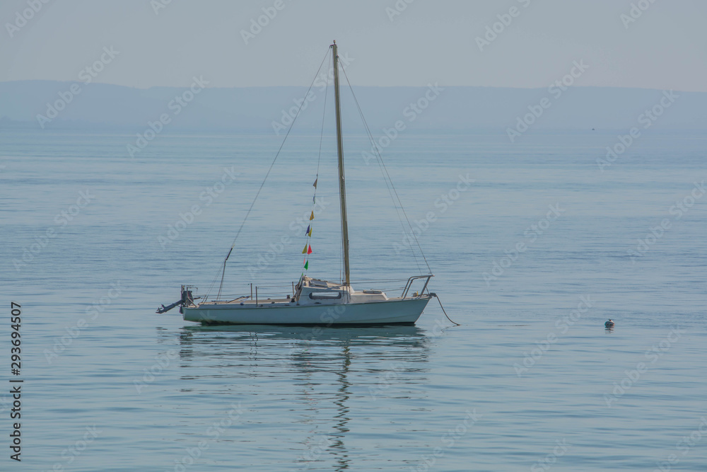 Boat on calm water