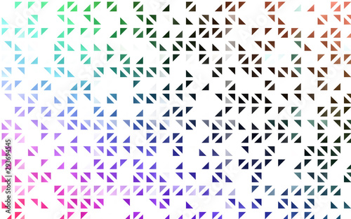 Light Multicolor  Rainbow vector template with crystals  triangles. Beautiful illustration with triangles in nature style. Smart design for your business advert.