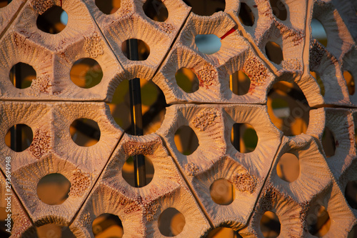 Pentagon shaped scupture photo