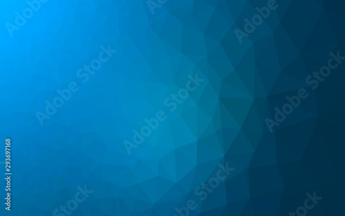 Light BLUE vector shining triangular pattern. Colorful illustration in abstract style with gradient. Triangular pattern for your business design.