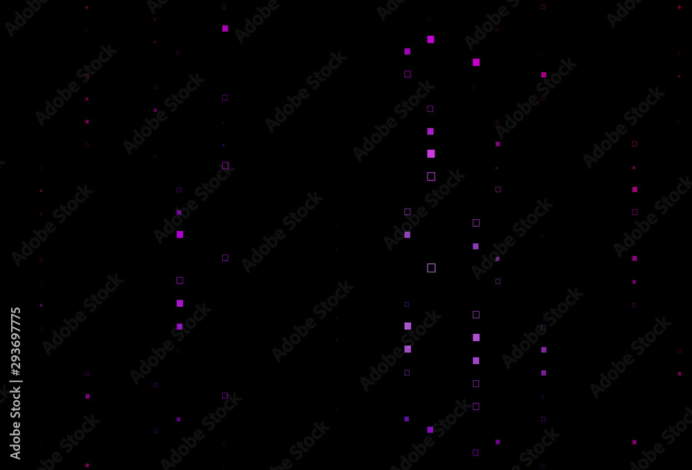 Dark Purple vector pattern with crystals, rectangles.