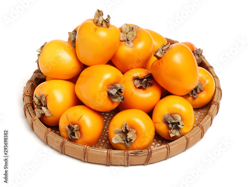 persimmon on a white background 