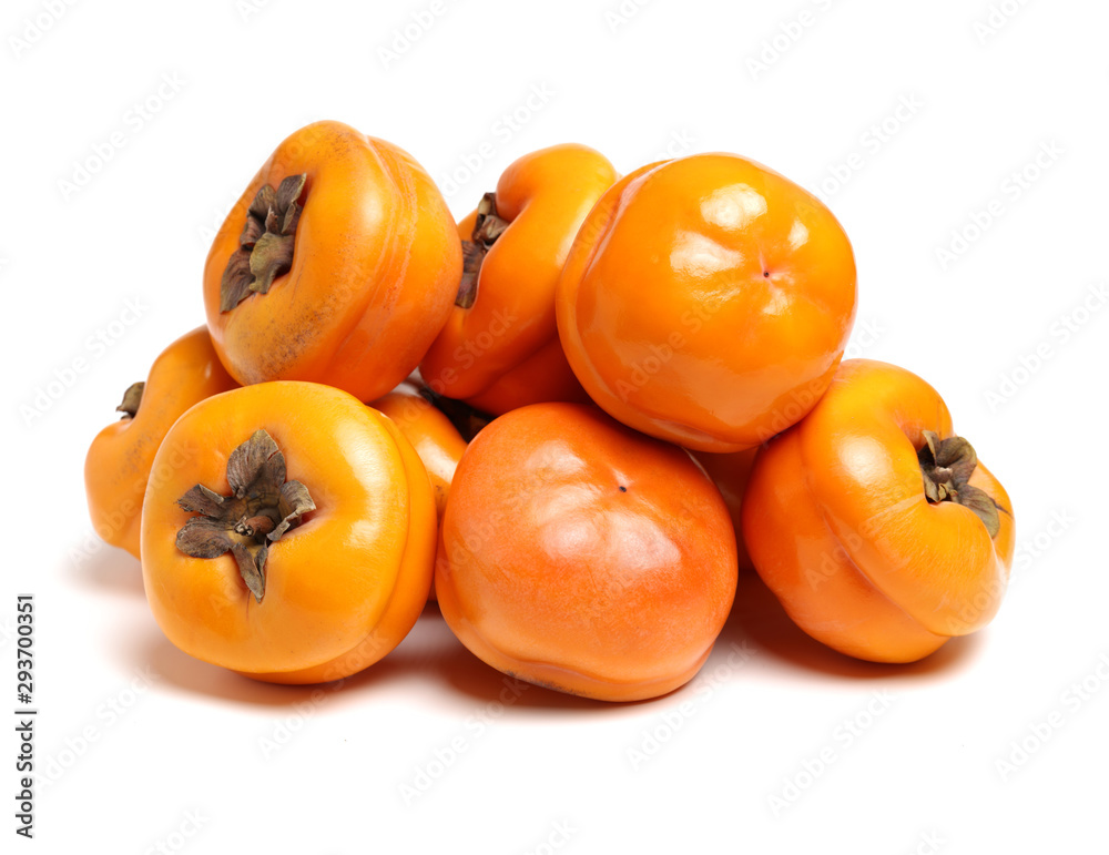 persimmon on a white background 