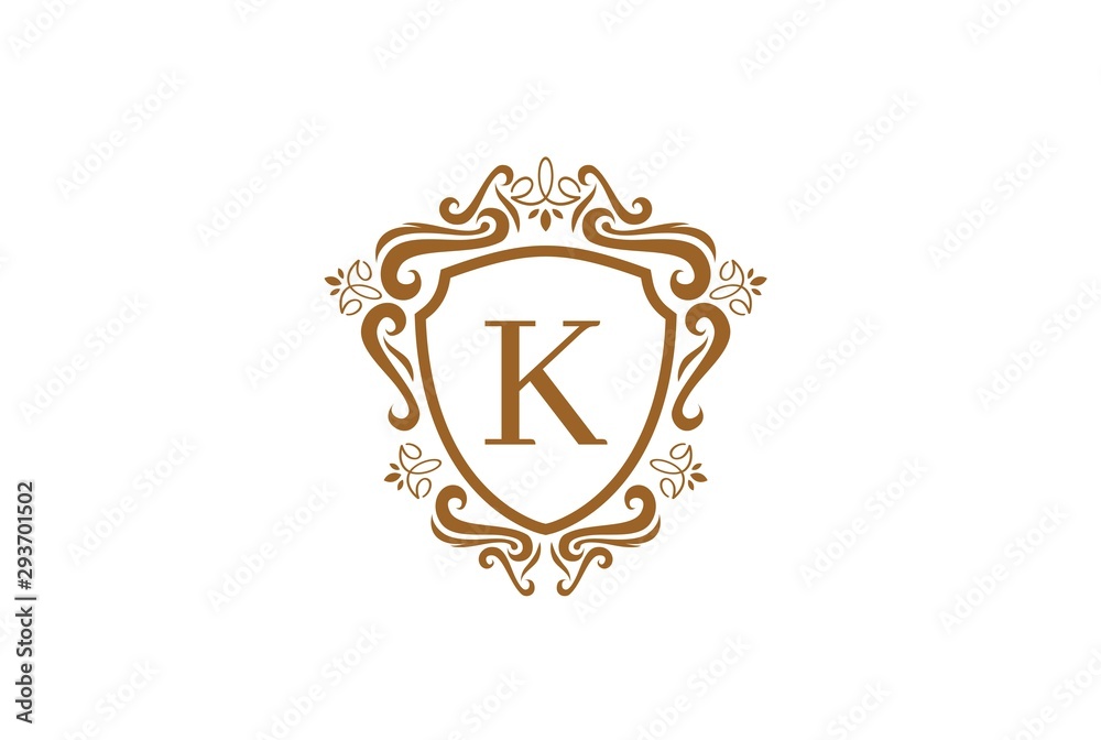 Luxury white and gold logo design template vector illustration for Restaurant, Royalty, Boutique, Cafe, Hotel, Heraldic, Jewelry and Fashion. Ornament shapes for logotype or badge design. Luxury white and gold logo design template vector illustration for Restaurant, Royalty, Boutique, Cafe, Hotel, Heraldic, Jewelry and Fashion. Ornament shapes for logotype or badge design.