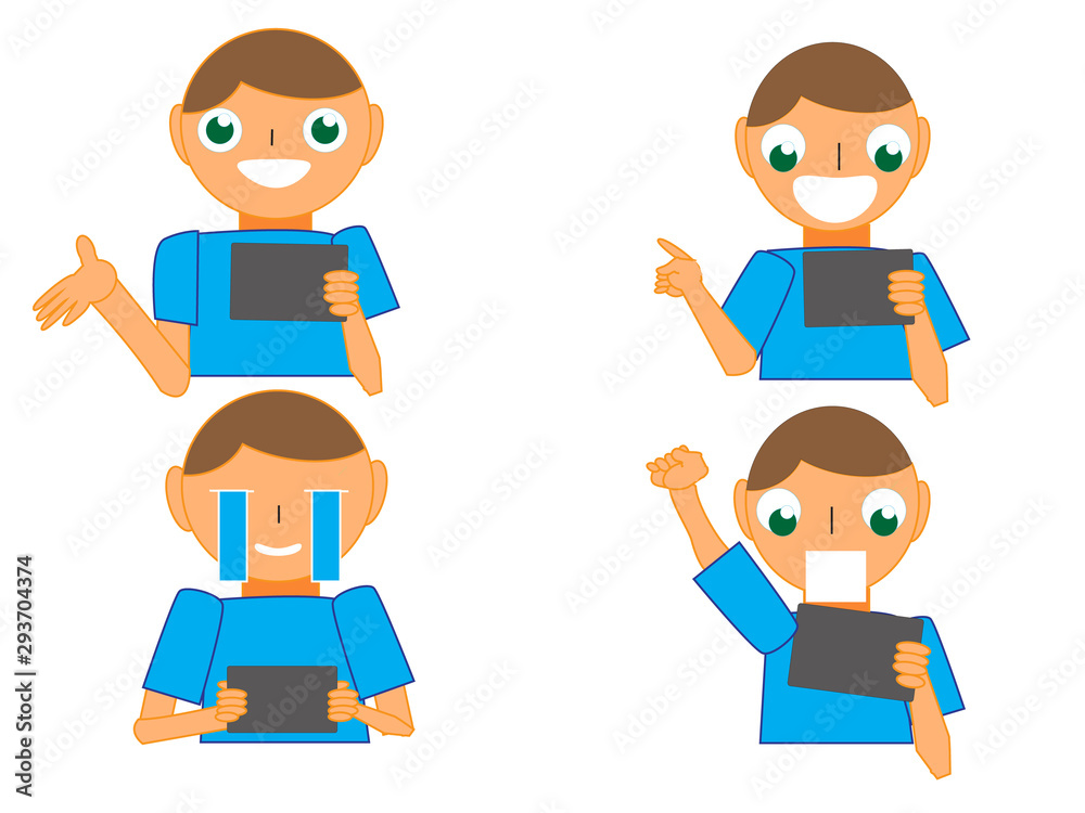 男の子の豊かな表情４