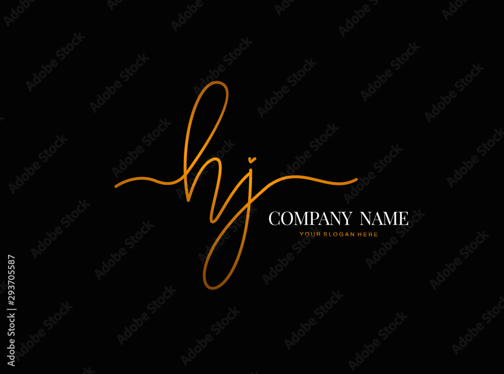 H J HJ Initial handwriting logo design with circle. Beautyful design handwritten logo for fashion, team, wedding, luxury logo. H J HJ Initial handwriting logo design with circle. Beautyful design handwritten logo for fashion, team, wedding, luxury logo.