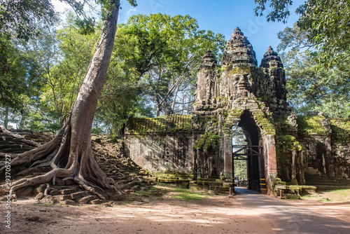 Angkor Thom East Gate, a Unesco World Heritage, Siem Reap, Cambodia 