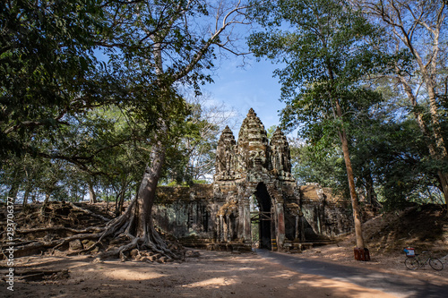 Angkor Thom, north gate entrance, Angkor Archeaologycal park, Siem Reap, Cambodia