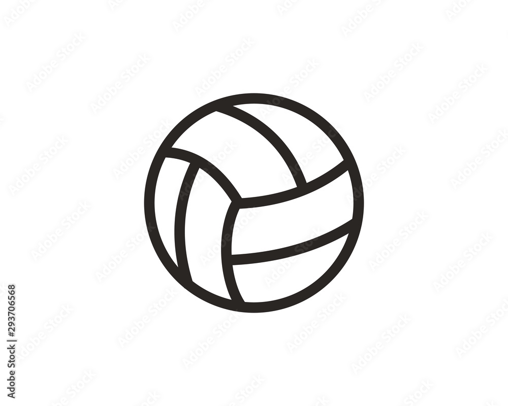 Volleyball ball icon symbol vector Volleyball ball icon symbol vector