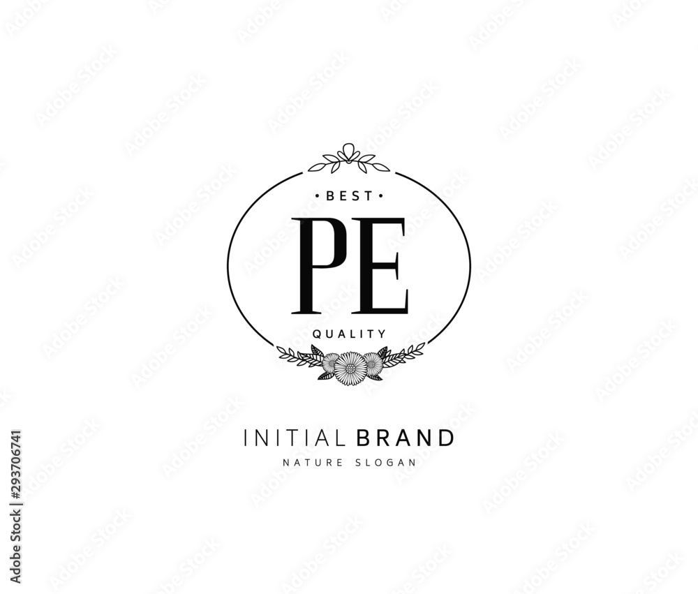 P E PE Beauty vector initial logo, handwriting logo of initial signature, wedding, fashion, jewerly, boutique, floral and botanical with creative template for any company or business. P E PE Beauty vector initial logo, handwriting logo of initial signature, wedding, fashion, jewerly, boutique, floral and botanical with creative template for any company or business.