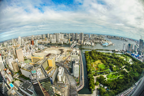 カレッタ汐留の展望台から見える東京の街並み © kanzilyou