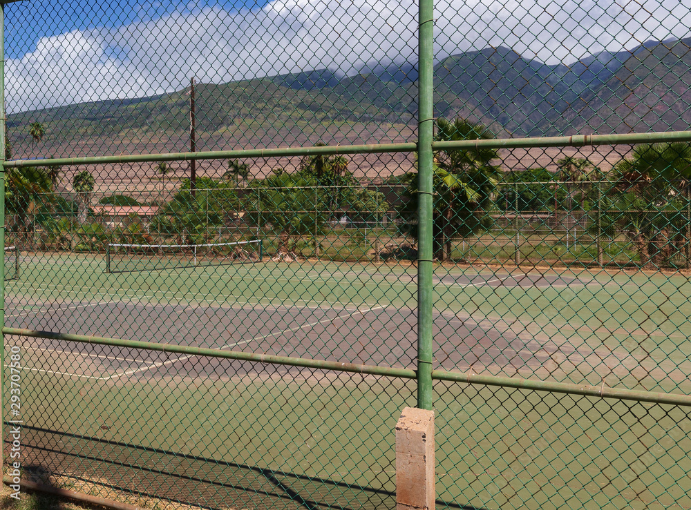 Fototapeta premium outside basketball court