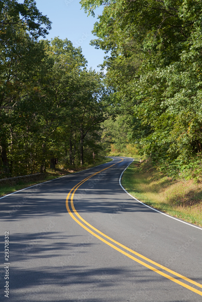 Fototapeta premium Skyline Drive USA 
