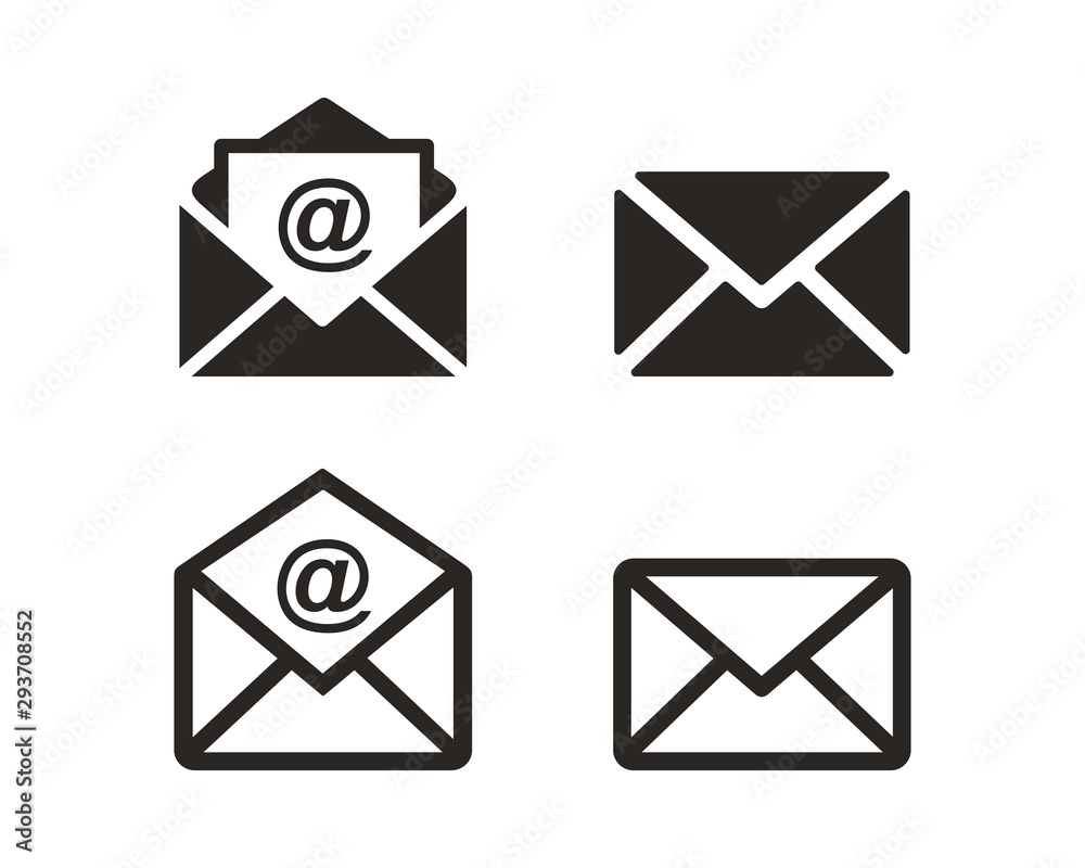 Email icon set