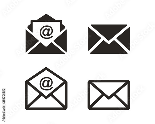 Email icon set