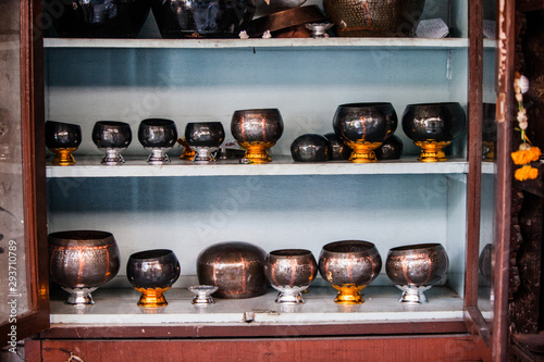For over 200 hundred years a family community have been hand making traditional Buddhist Alms bowls from their homes in an area called Ban Bat, part of the old town of Bangkok, Thailand.