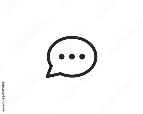 Chat icon symbol vector