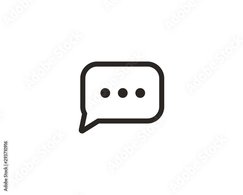 Chat icon symbol vector